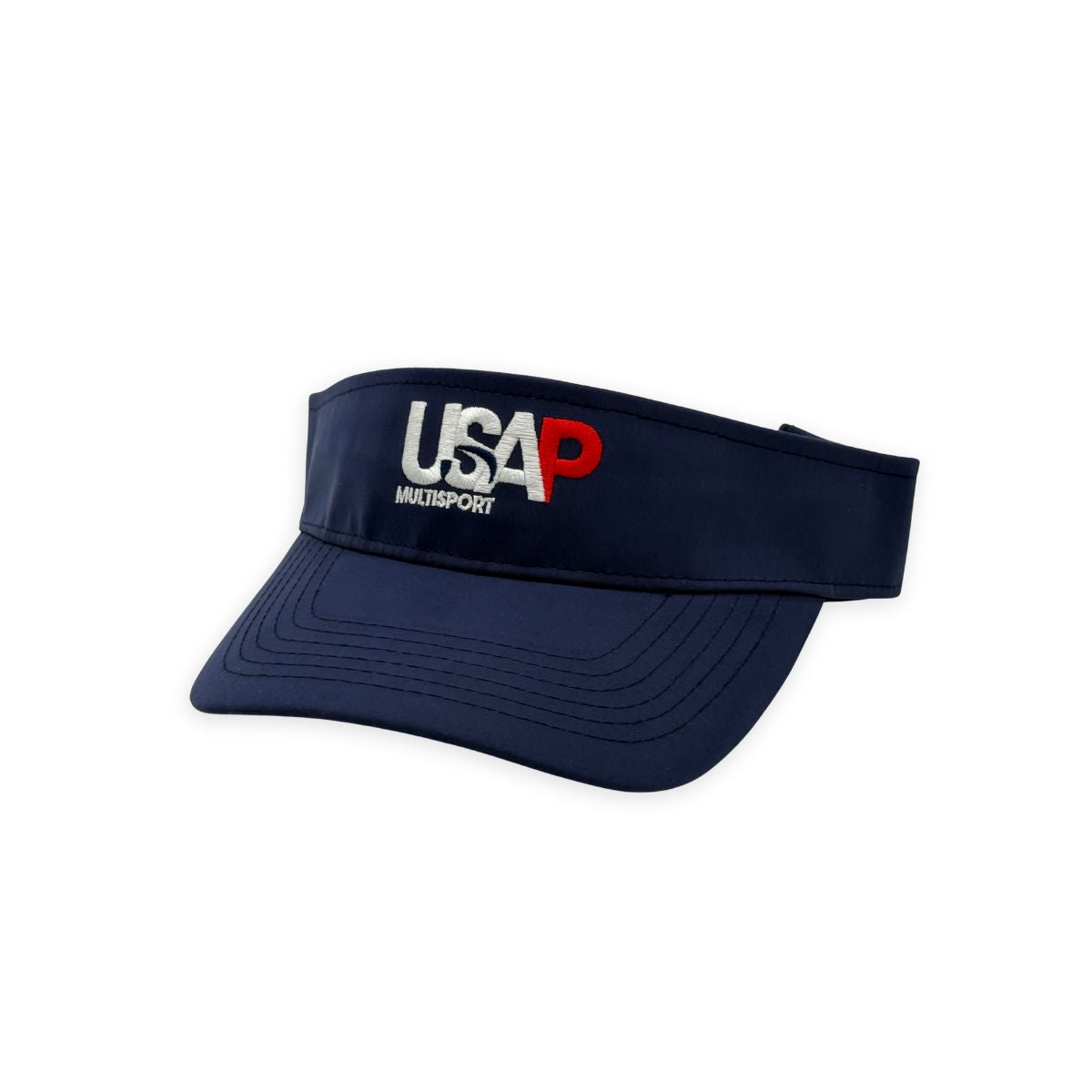 Navy blue USAPM Multisport visor with embroidered USA logo